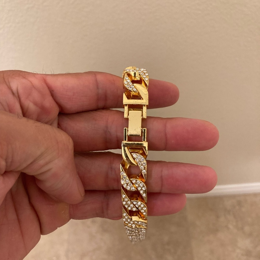 Iced Out Gold Cuban Chain